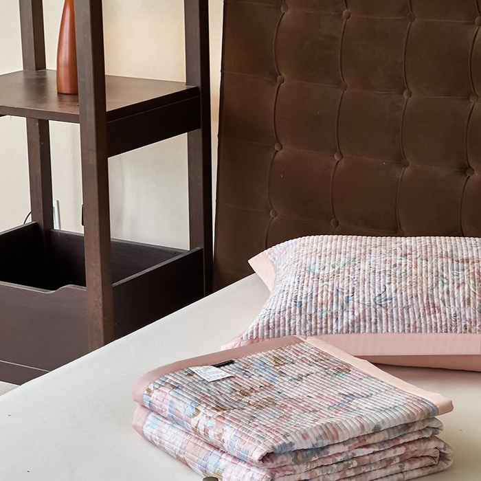 91家纺网 家纺一手货源 找家纺 南通朵美纺织品有限公司 2025【DM】50天丝软席席子三件套 安娜 粉