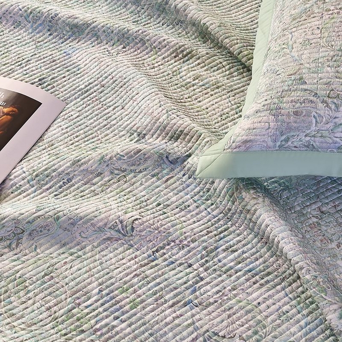 91家纺网 家纺一手货源 找家纺 南通朵美纺织品有限公司 2025【DM】50天丝软席席子三件套 安娜 绿