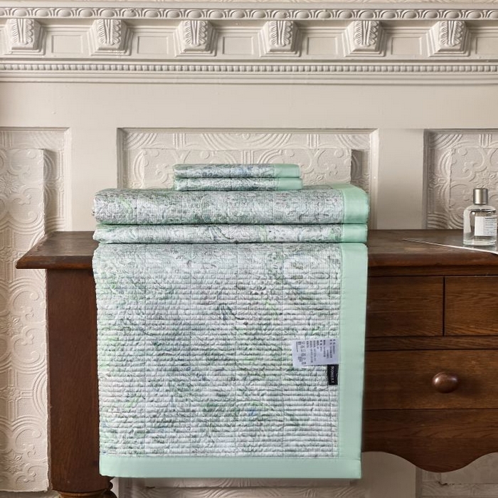 91家纺网 家纺一手货源 找家纺 南通朵美纺织品有限公司 2025【DM】50天丝软席席子三件套 安娜 绿