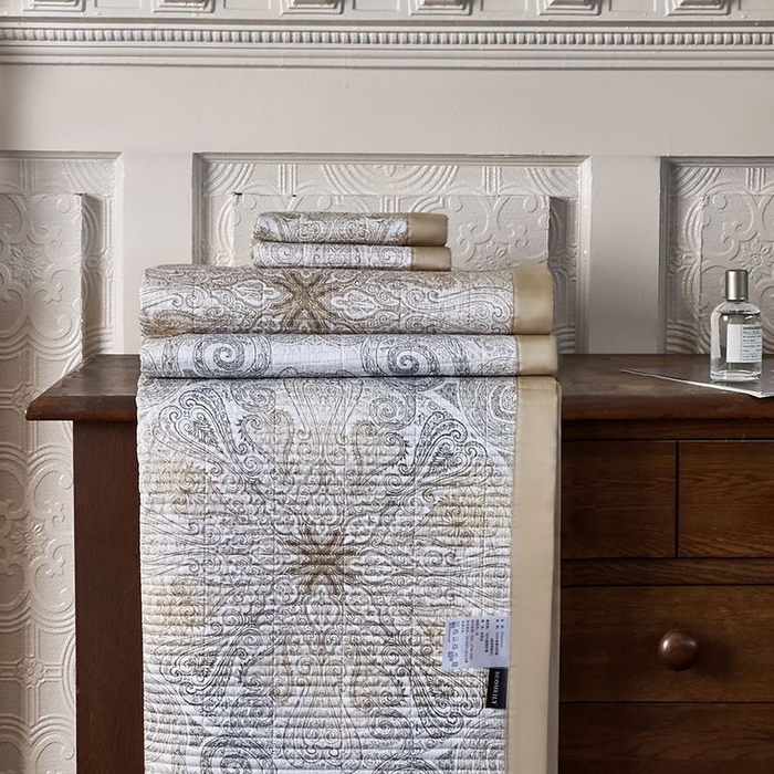 91家纺网 家纺一手货源 找家纺 南通朵美纺织品有限公司 2025【DM】50天丝软席席子三件套 简爱 灰