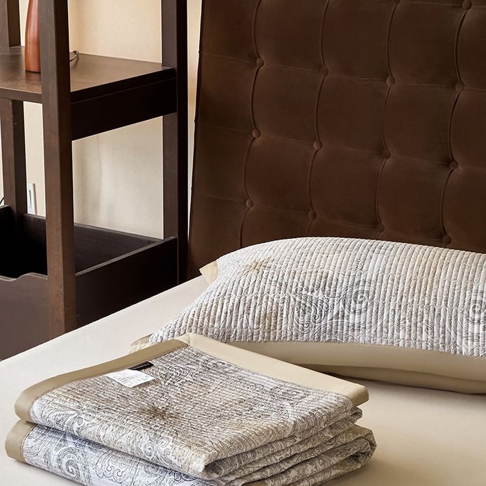 91家纺网 家纺一手货源 找家纺 南通朵美纺织品有限公司 2025【DM】50天丝软席席子三件套 简爱 灰