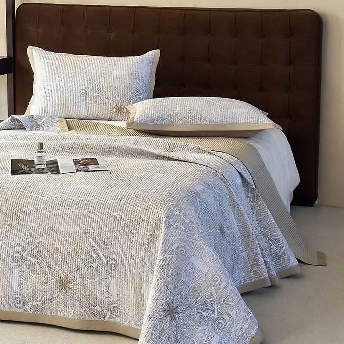 91家纺网 家纺一手货源 找家纺 南通朵美纺织品有限公司 2025【DM】50天丝软席席子三件套 简爱 灰