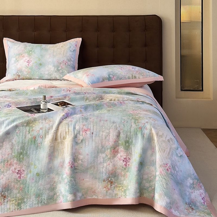 91家纺网 家纺一手货源 找家纺 南通朵美纺织品有限公司 2025【DM】50天丝软席席子三件套 卡赛琳娜