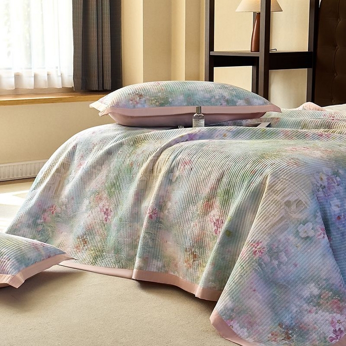 91家纺网 家纺一手货源 找家纺 南通朵美纺织品有限公司 2025【DM】50天丝软席席子三件套 卡赛琳娜