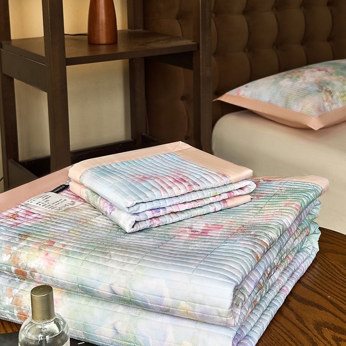 91家纺网 家纺一手货源 找家纺 南通朵美纺织品有限公司 2025【DM】50天丝软席席子三件套 卡赛琳娜