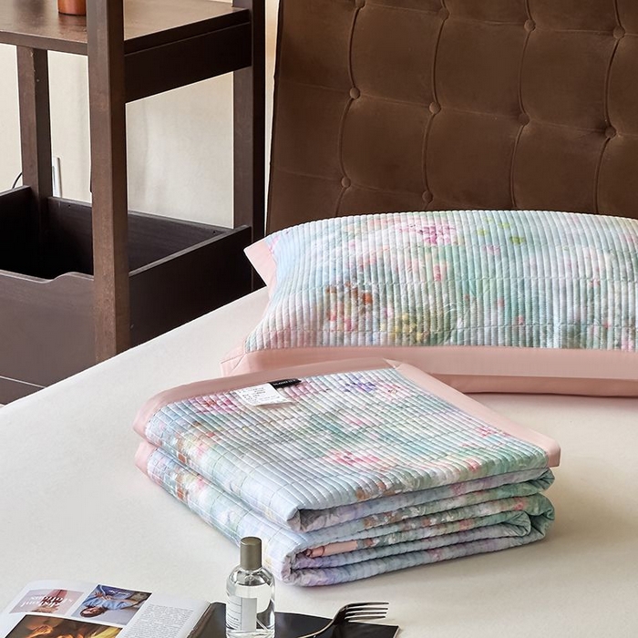 91家纺网 家纺一手货源 找家纺 南通朵美纺织品有限公司 2025【DM】50天丝软席席子三件套 卡赛琳娜