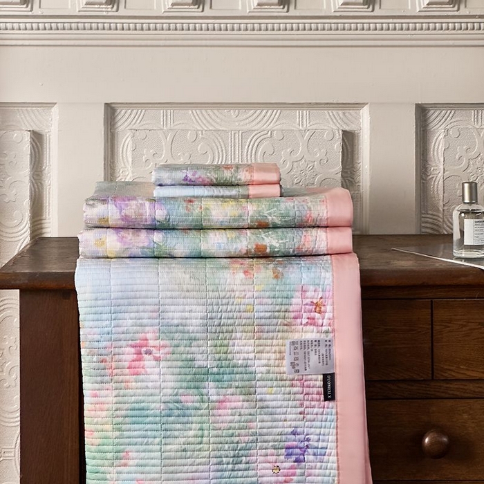 91家纺网 家纺一手货源 找家纺 南通朵美纺织品有限公司 2025【DM】50天丝软席席子三件套 卡赛琳娜