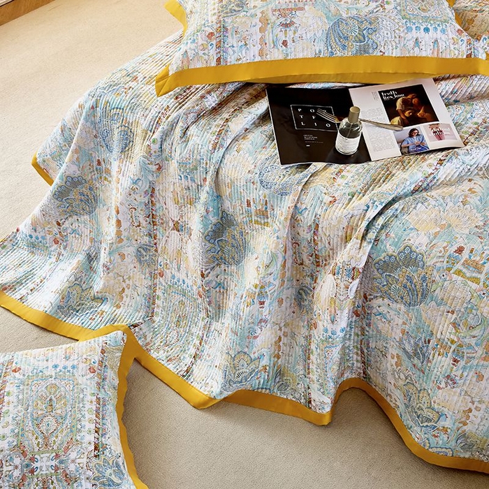 91家纺网 家纺一手货源 找家纺 南通朵美纺织品有限公司 2025【DM】50天丝软席席子三件套 图腾