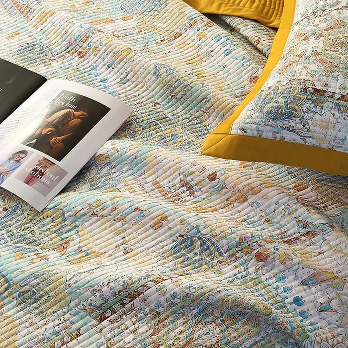 91家纺网 家纺一手货源 找家纺 南通朵美纺织品有限公司 2025【DM】50天丝软席席子三件套 图腾