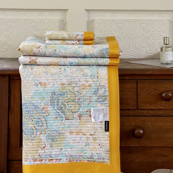 91家纺网 家纺一手货源 找家纺 南通朵美纺织品有限公司 2025【DM】50天丝软席席子三件套 图腾