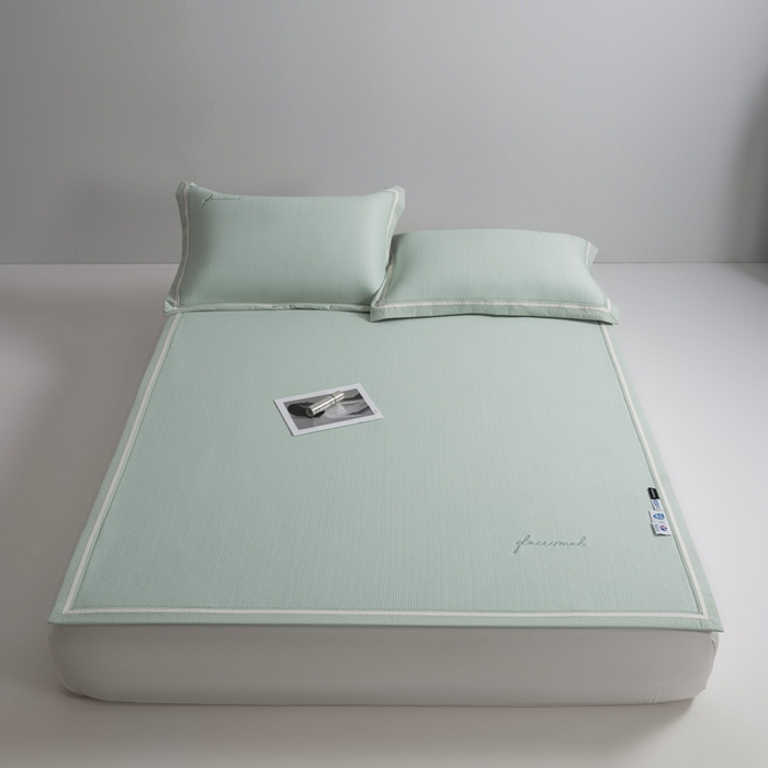 91家纺网 家纺一手货源 找家纺 （总）席世家 2025春夏新款冰豆豆凉席冰川席空调席子单凉席