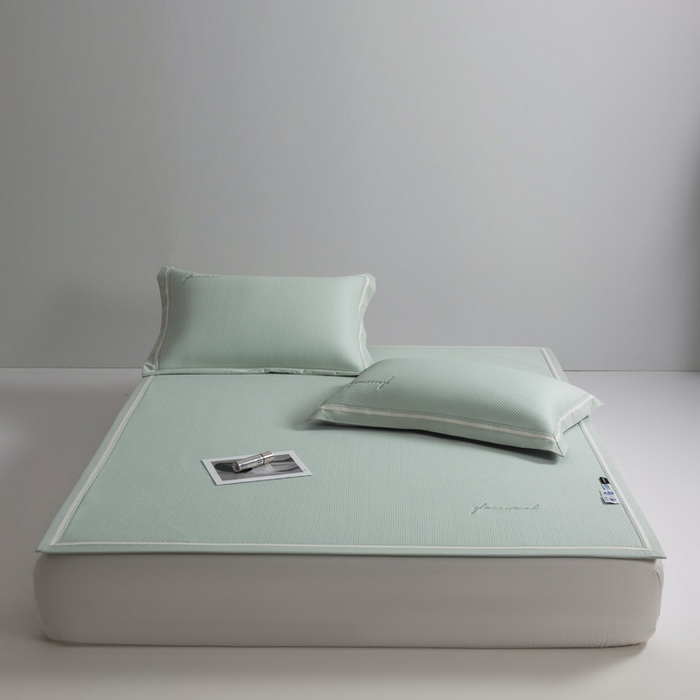 91家纺网 家纺一手货源 找家纺 （总）席世家 2025春夏新款冰豆豆凉席冰川席空调席子单凉席