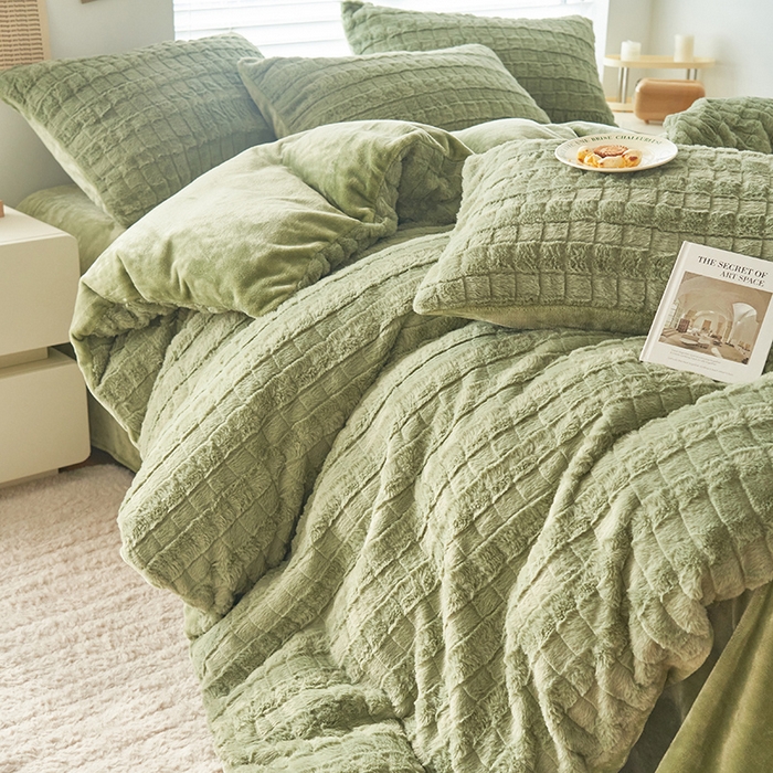 91家纺网 家纺一手货源 找家纺 （总）耐思家纺 2025 新款A类母婴级兔毛绒单枕套