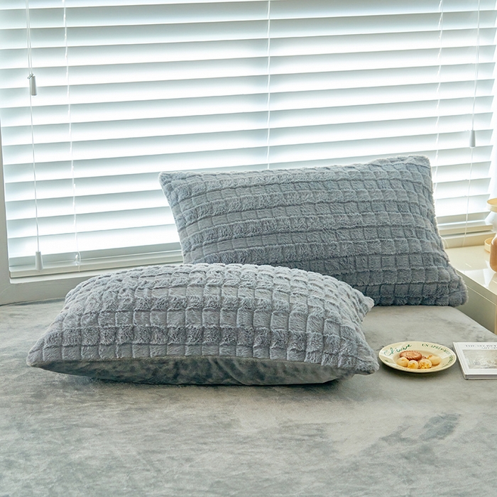 91家纺网 家纺一手货源 找家纺 （总）耐思家纺 2025 新款A类母婴级兔毛绒单枕套