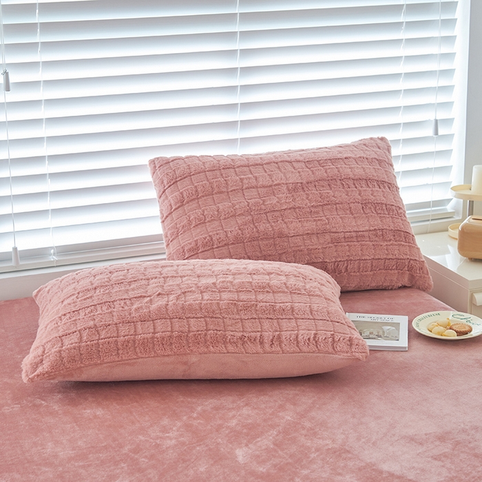 91家纺网 家纺一手货源 找家纺 （总）耐思家纺 2025 新款A类母婴级兔毛绒单枕套