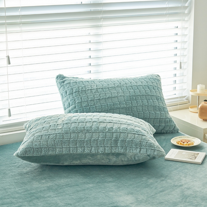 91家纺网 家纺一手货源 找家纺 （总）耐思家纺 2025 新款A类母婴级兔毛绒单枕套