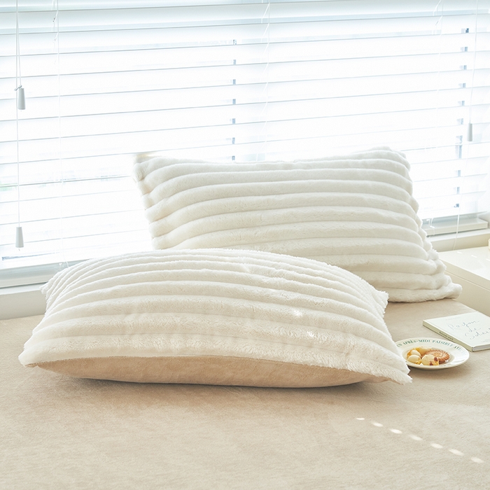 91家纺网 家纺一手货源 找家纺 （总）耐思家纺 2025 新款A类母婴级兔毛绒单枕套