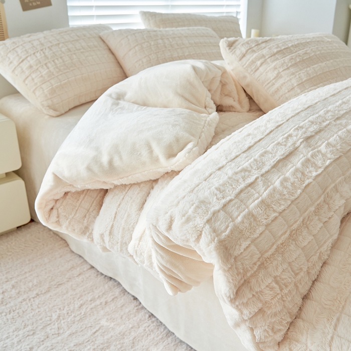 91家纺网 家纺一手货源 找家纺 （总）耐思家纺 2024新款A类母婴级兔毛绒单被套