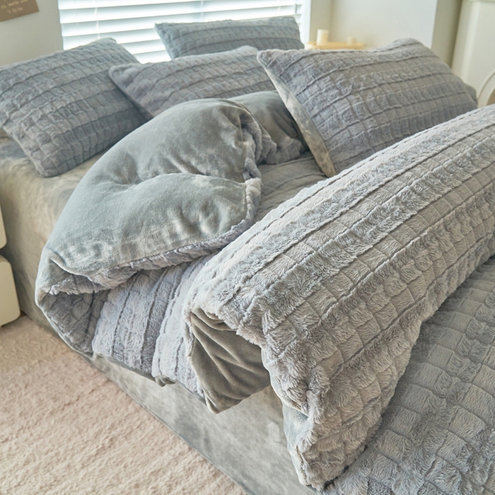 91家纺网 家纺一手货源 找家纺 （总）耐思家纺 2024新款A类母婴级兔毛绒单被套