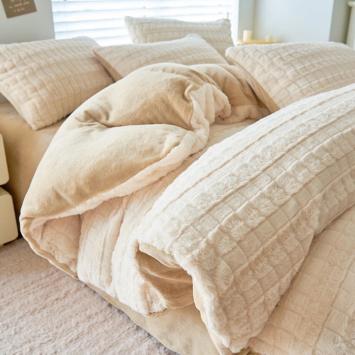 91家纺网 家纺一手货源 找家纺 （总）耐思家纺 2024新款A类母婴级兔毛绒单被套