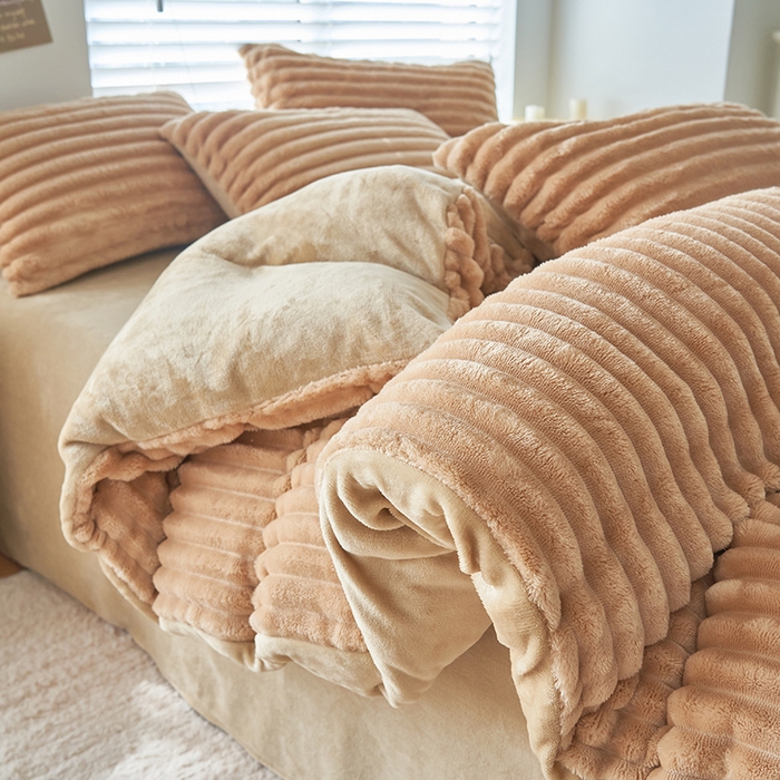 91家纺网 家纺一手货源 找家纺 （总）耐思家纺 2024新款A类母婴级兔毛绒单被套