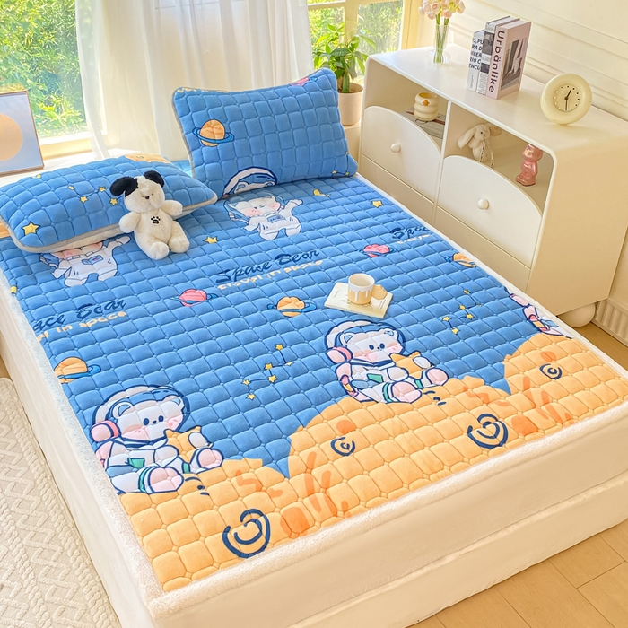 91家纺网 家纺一手货源 找家纺 （总）耐思家纺 2024新款柔软A类加厚保暖牛奶绒床褥