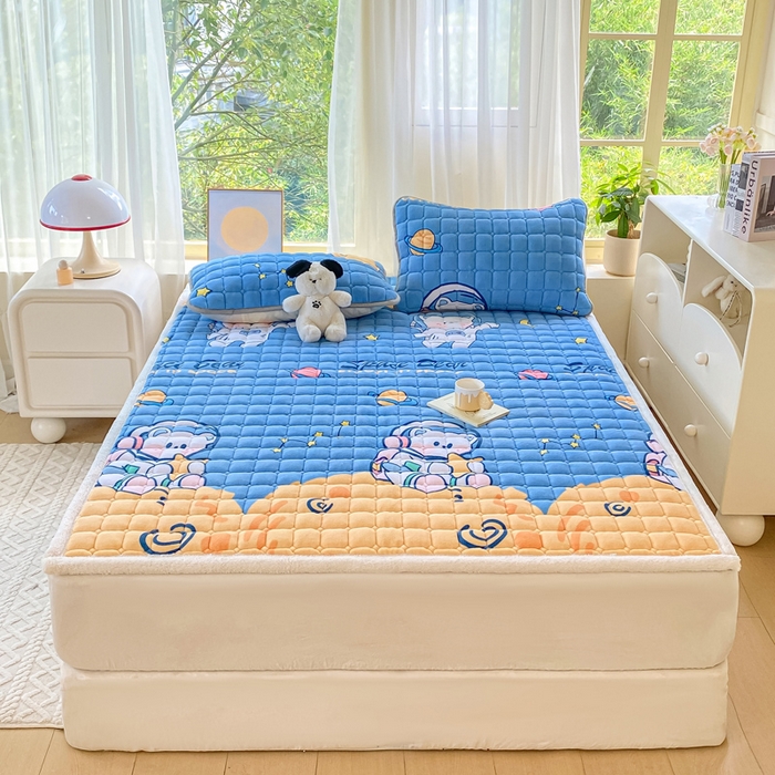 91家纺网 家纺一手货源 找家纺 （总）耐思家纺 2024新款柔软A类加厚保暖牛奶绒床褥