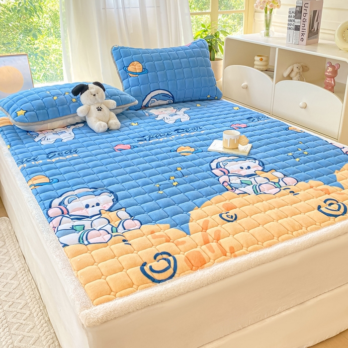 91家纺网 家纺一手货源 找家纺 （总）耐思家纺 2024新款柔软A类加厚保暖牛奶绒床褥