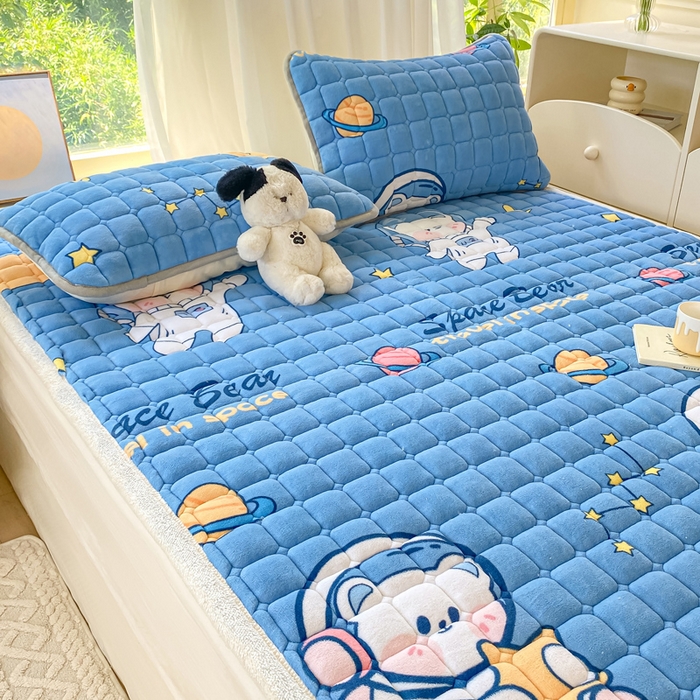 91家纺网 家纺一手货源 找家纺 （总）耐思家纺 2024新款柔软A类加厚保暖牛奶绒床褥