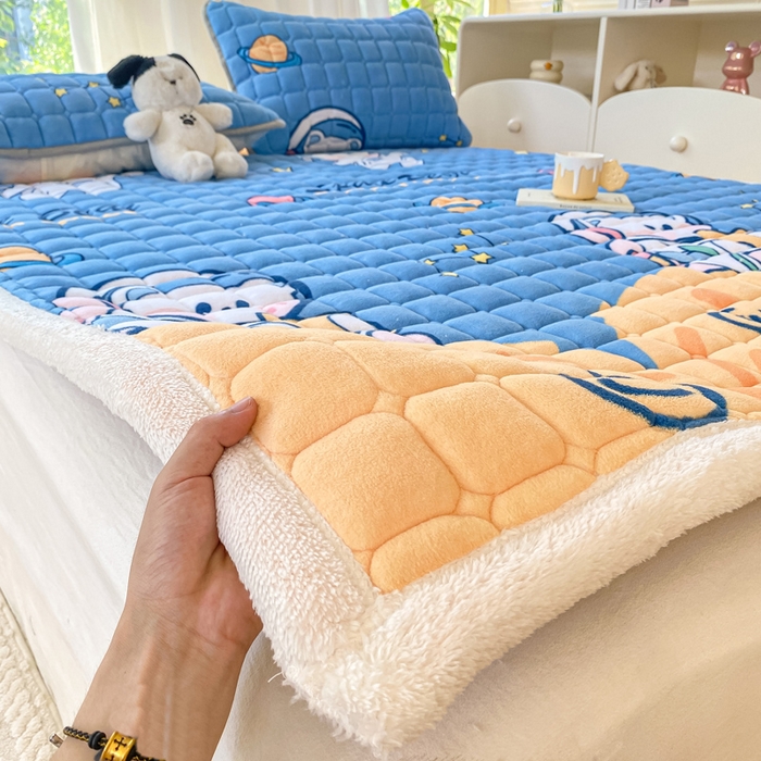 91家纺网 家纺一手货源 找家纺 （总）耐思家纺 2024新款柔软A类加厚保暖牛奶绒床褥