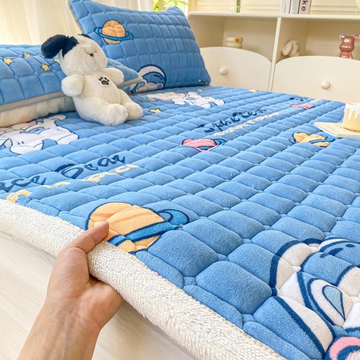 91家纺网 家纺一手货源 找家纺 （总）耐思家纺 2024新款柔软A类加厚保暖牛奶绒床褥