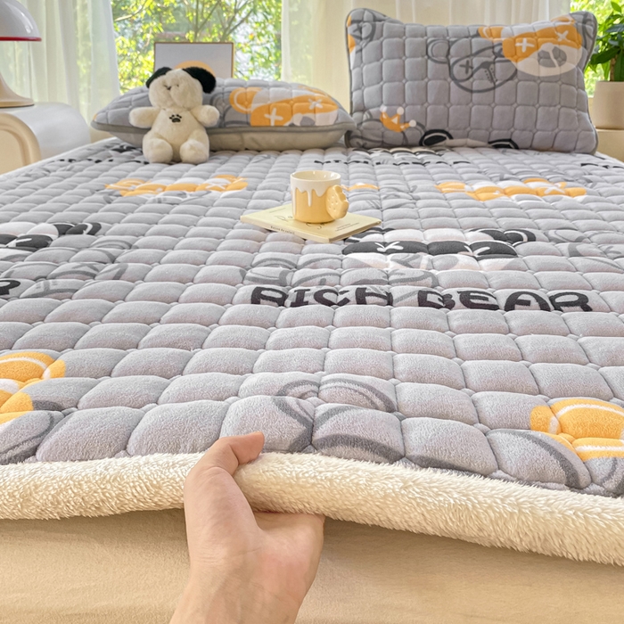 91家纺网 家纺一手货源 找家纺 （总）耐思家纺 2024新款柔软A类加厚保暖牛奶绒床褥