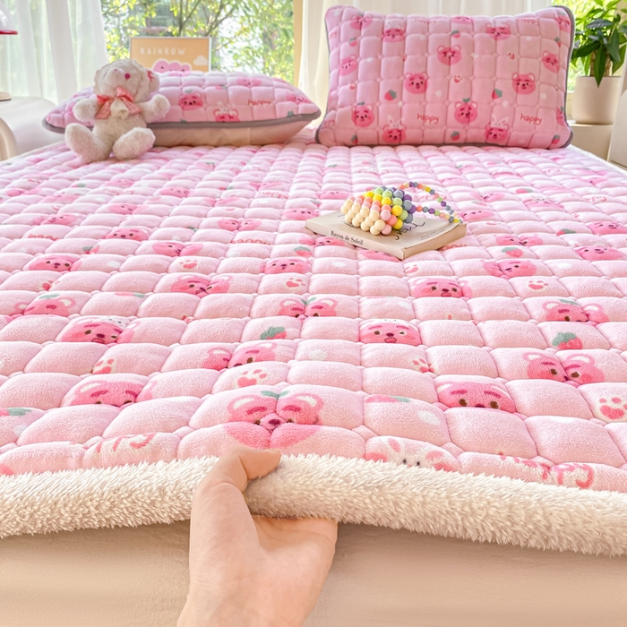 91家纺网 家纺一手货源 找家纺 （总）耐思家纺 2024新款柔软A类加厚保暖牛奶绒床褥