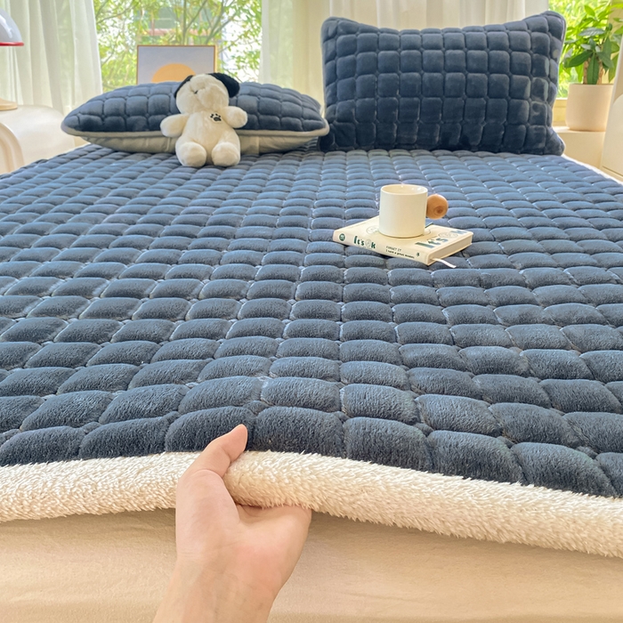 91家纺网 家纺一手货源 找家纺 （总）耐思家纺 2024新款柔软A类加厚保暖牛奶绒床褥