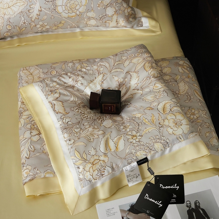 91家纺网 家纺一手货源 找家纺 （总）南通朵美纺织品有限公司 2025新款【DM】100支顶级天丝系列（嵌织带款）