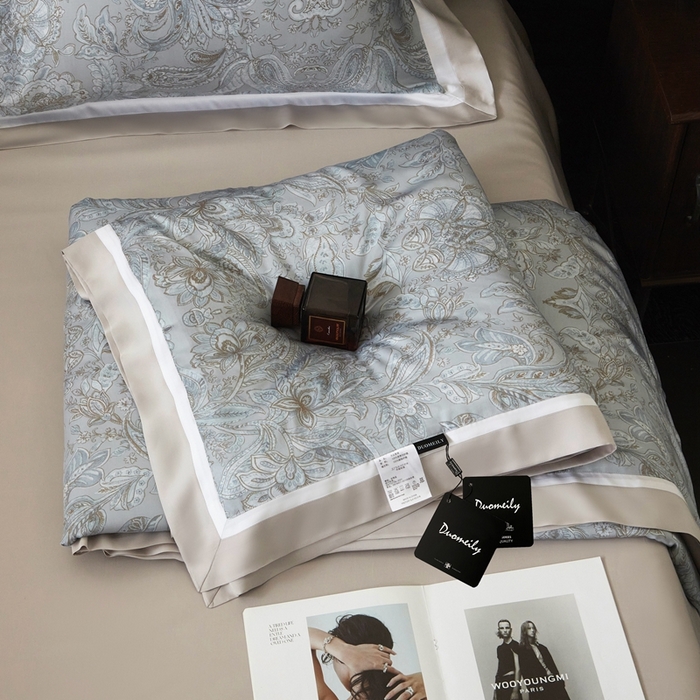 91家纺网 家纺一手货源 找家纺 （总）南通朵美纺织品有限公司 2025新款【DM】100支顶级天丝系列（嵌织带款）