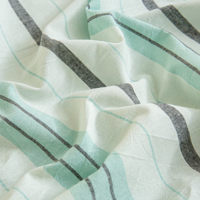 91家纺网 家纺一手货源 找家纺 优米家纺 2025新款色织全棉纯棉40支水洗四件套及床单系列-四件套 草原绿