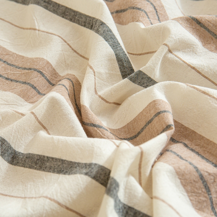 91家纺网 家纺一手货源 找家纺 优米家纺 2025新款色织全棉纯棉40支水洗四件套及床单系列-四件套 古烟咖