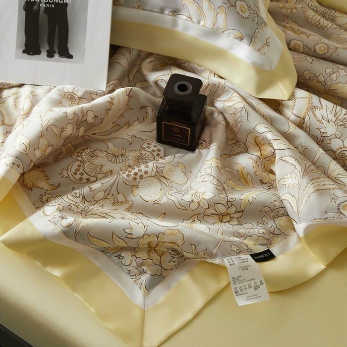 91家纺网 家纺一手货源 找家纺 南通朵美纺织品有限公司 2025新款【DM】100支顶级天丝系列（嵌织带款） 金玉满堂