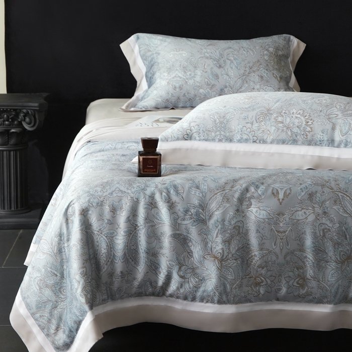 91家纺网 家纺一手货源 找家纺 南通朵美纺织品有限公司 2025新款【DM】100支顶级天丝系列（嵌织带款） 雅风