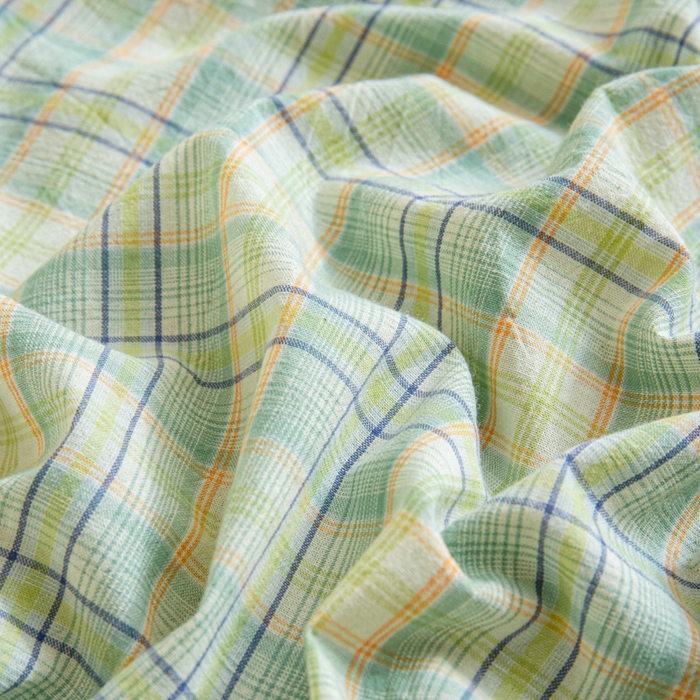 91家纺网 家纺一手货源 找家纺 优米家纺 2025新款色织全棉纯棉40支水洗四件套及床单系列-四件套 西瓜格