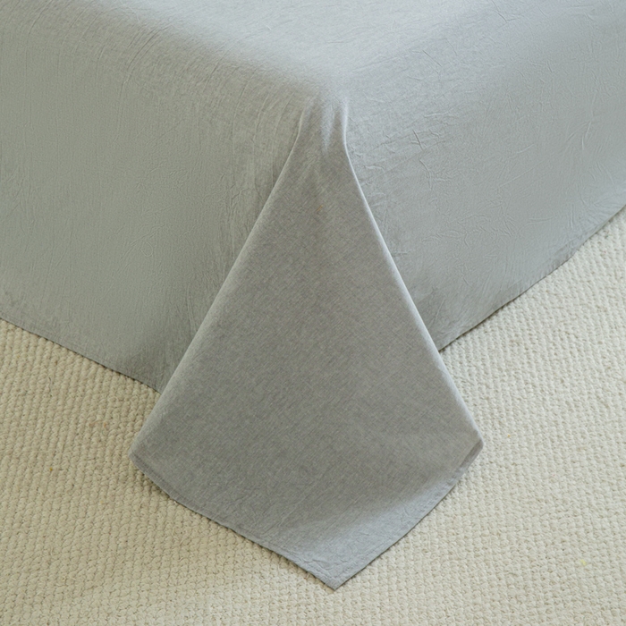 91家纺网 家纺一手货源 找家纺 优米家纺 2025新款色织全棉纯棉40支水洗四件套及床单系列-四件套 星空紫