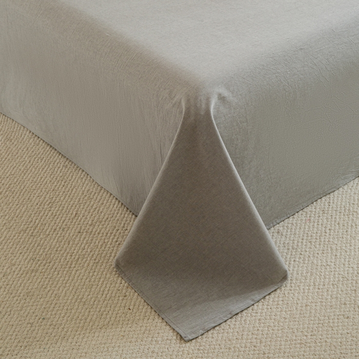 91家纺网 家纺一手货源 找家纺 优米家纺 2025新款色织全棉纯棉40支水洗四件套及床单系列-四件套 灰小格