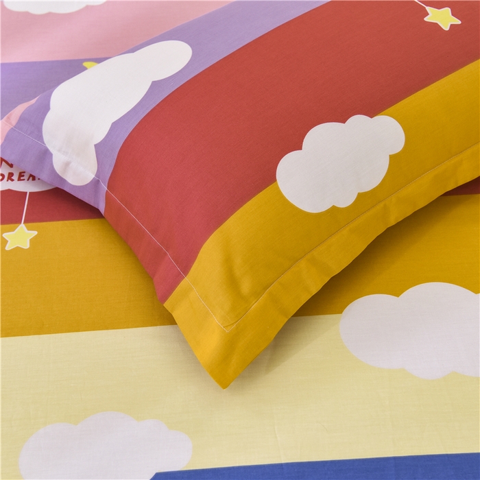 91家纺网 家纺一手货源 找家纺 名优家纺 2025新款全棉纯棉韩版小清新系列枕套单件--单枕套 满天星云