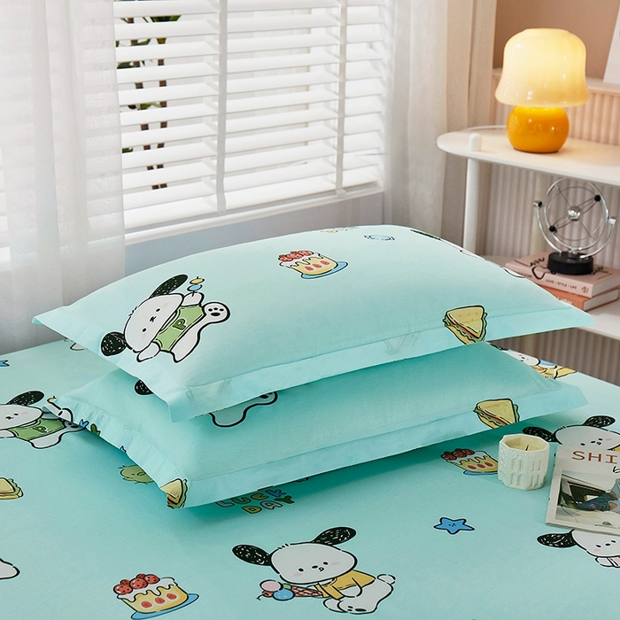 91家纺网 家纺一手货源 找家纺 名优家纺 2025新款全棉纯棉韩版小清新系列枕套单件--单枕套 萌宠时代