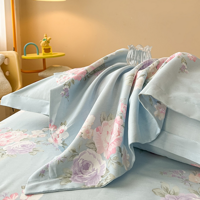 91家纺网 家纺一手货源 找家纺 名优家纺 2025新款全棉纯棉韩版小清新系列枕套单件--单枕套 梦柔 兰