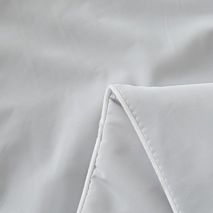 91家纺网 家纺一手货源 找家纺 欧邦 2025春夏新款PE凉感冰豆豆床笠款夏被夏凉被空调被四件套 四叶草-灰