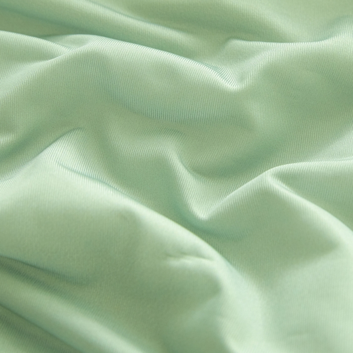 91家纺网 家纺一手货源 找家纺 欧邦 2025春夏新款PE凉感冰豆豆床笠款夏被夏凉被空调被四件套 四叶草-绿