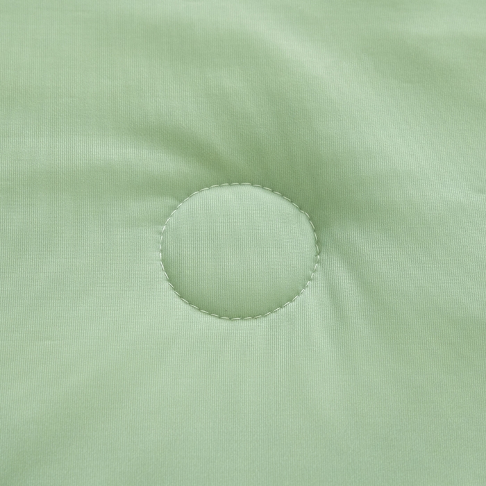 91家纺网 家纺一手货源 找家纺 欧邦 2025春夏新款PE凉感冰豆豆床笠款夏被夏凉被空调被四件套 四叶草-绿