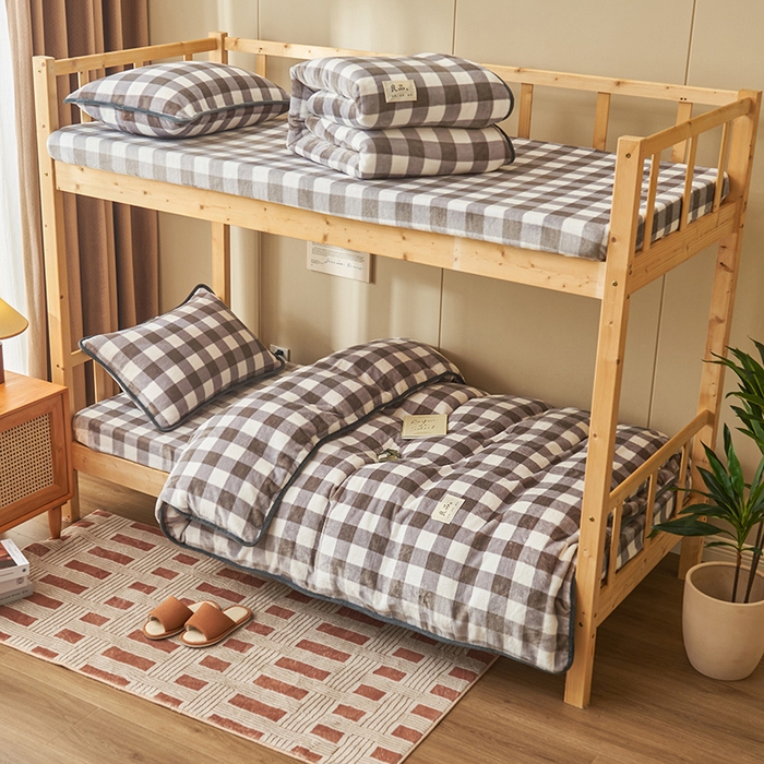 91家纺网 家纺一手货源 找家纺 （总）耐思家纺 2024新款学生宿舍牛奶绒保暖三件套